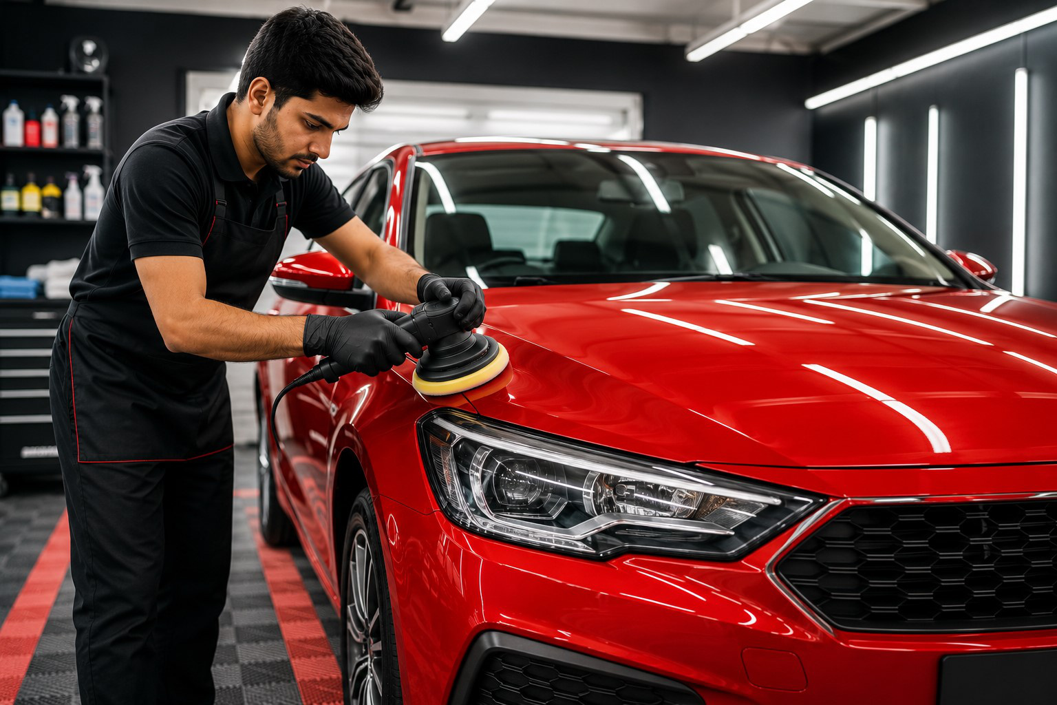 Car detailing training at 5K College